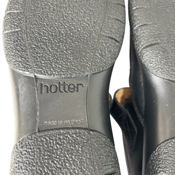 Hotter Comfort Concept Womens Sz 8 Black Leather Mary Jane Shoes Made in England - Picture 4 of 13